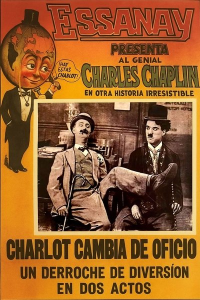 Póster de Charlot cambia de oficio