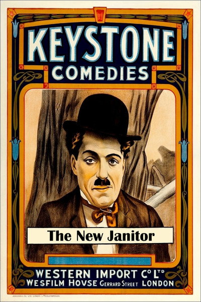 Póster de Charlot conserje