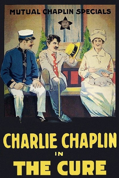 Póster de Charlot en el balneario