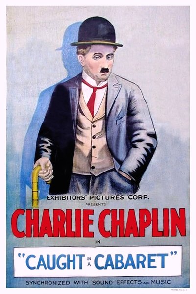 Póster de Charlot en el cabaret
