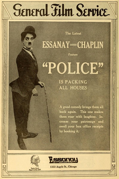 Póster de Charlot, ladrón