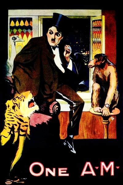 Póster de Charlot noctámbulo