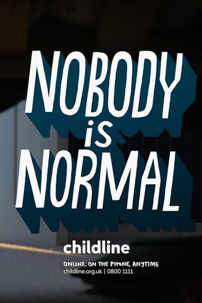 Póster de Childline: Nobody is Normal