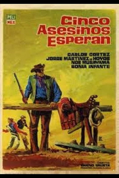 Póster de Cinco asesinos esperan