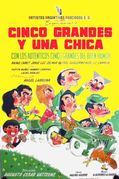 Póster de Cinco grandes y una chica