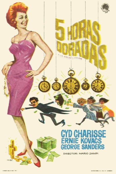 Póster de Cinco horas doradas