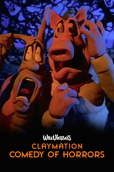 Póster de Comedia de horrores con plastilina