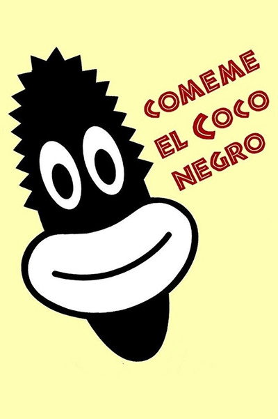 Póster de Cómeme el coco, negro