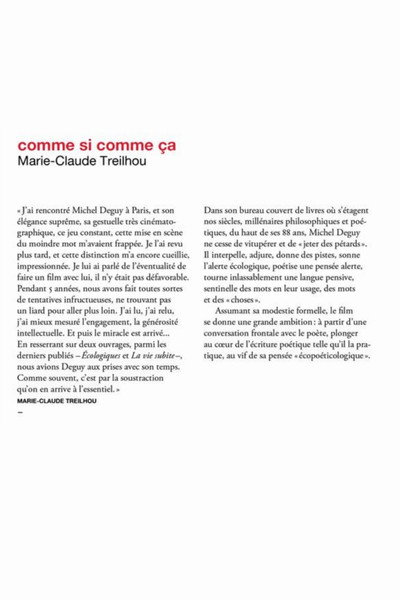 Póster de Comme si, comme ça