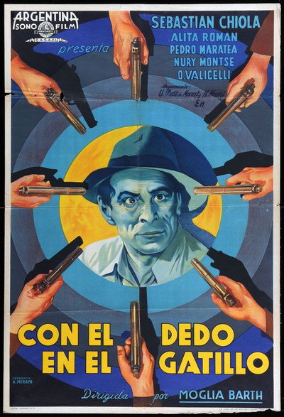 Póster de Con el dedo en el gatillo