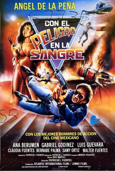 Póster de Con el peligro en la sangre