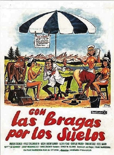 Póster de Con las bragas por los suelos