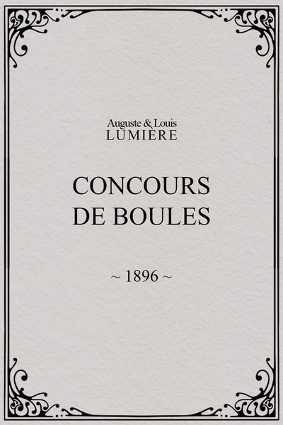Póster de Concours de boules