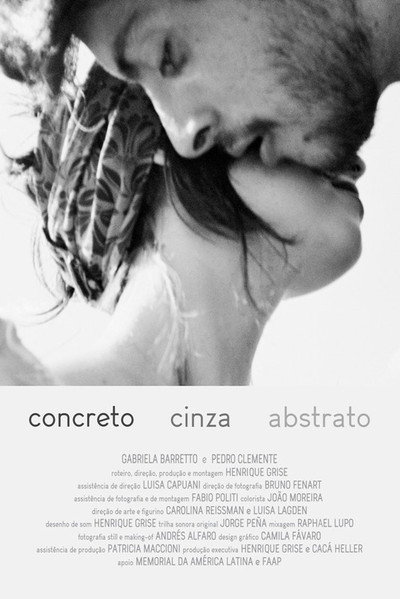 Póster de Concreto Cinza Abstrato