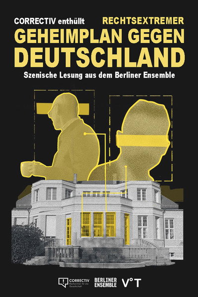 Póster de Correctiv enthüllt: Rechtsextremer Geheimplan gegen Deutschland