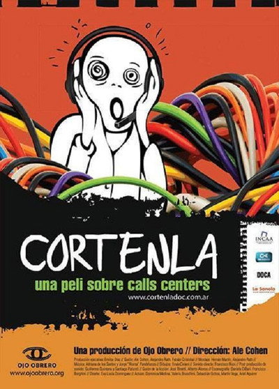 Póster de Córtenla, una peli sobre call centers