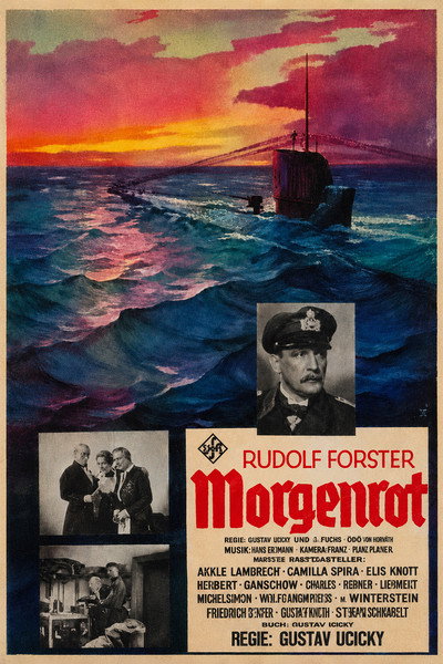 Póster de Crepúsculo rojo