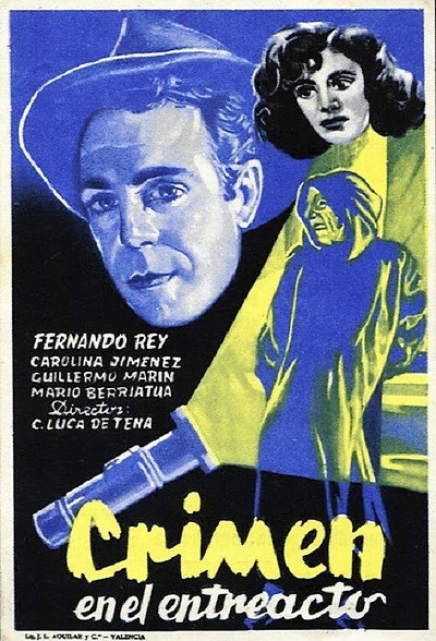 Póster de Crimen en el entreacto