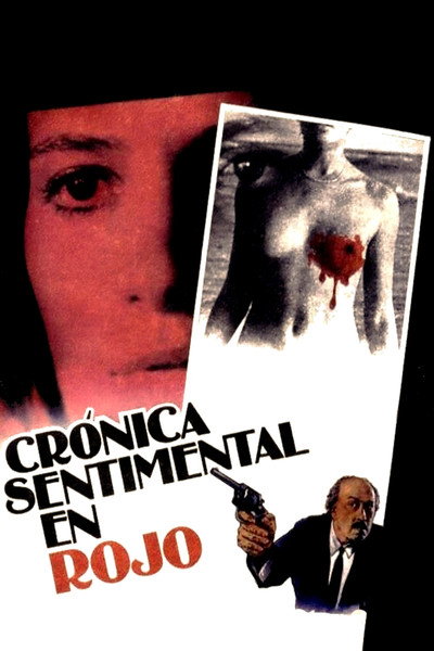Póster de Crónica sentimental en rojo
