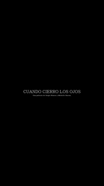 Póster de Cuando cierro los ojos