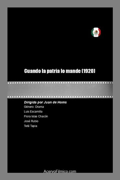 Póster de Cuando la patria lo mande