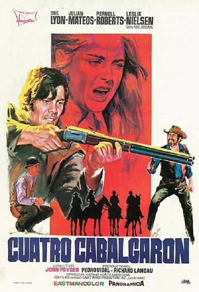 Póster de Cuatro cabalgaron