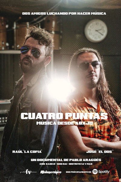 Póster de Cuatro Puntas. Música desde abajo