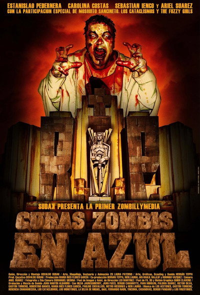 Póster de Curas zombis en Azul
