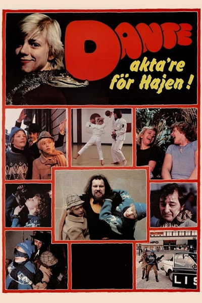 Póster de Dante - Akta're för hajen!