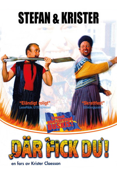 Póster de Där fick du!