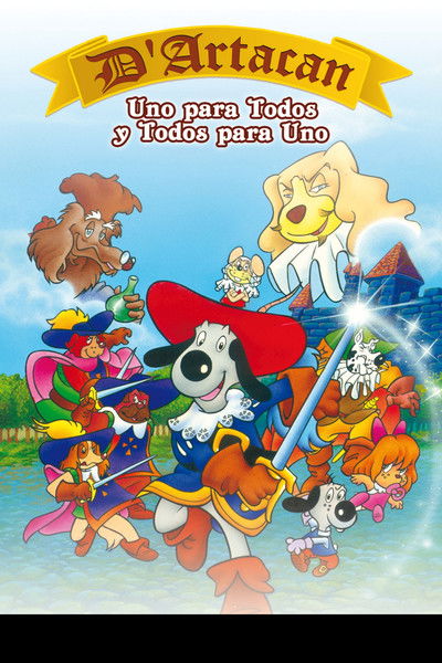 Póster de D'Artacán en uno para todos y todos para uno