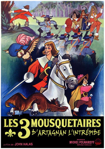 Póster de D'Artagnan, el intrépido