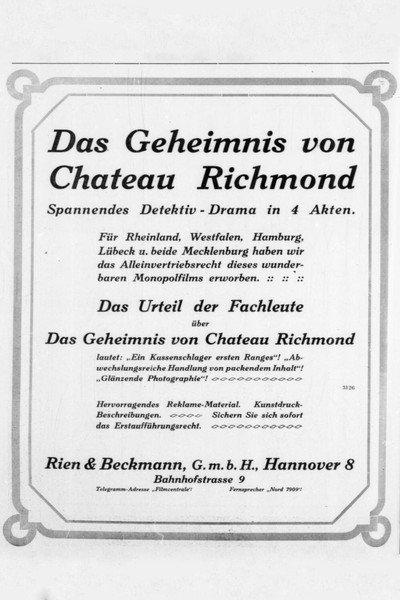 Póster de Das Geheimnis von Chateau Richmond
