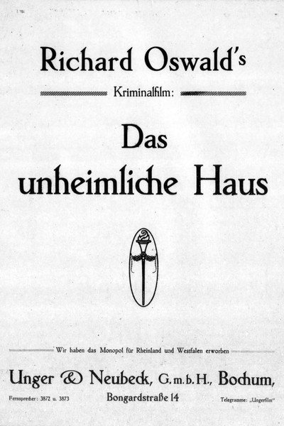 Póster de Das unheimliche Haus