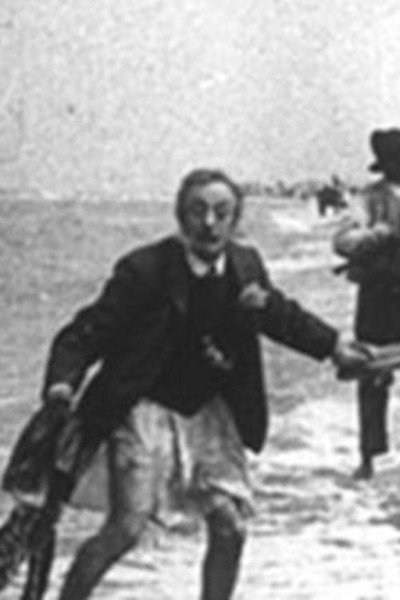 Póster de De mésaventure van een Fransch heertje zonder pantalon aan het strand te Zandvoort