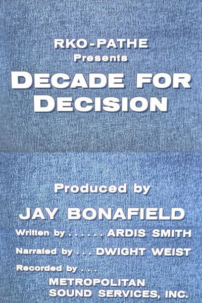 Póster de Decade for Decision