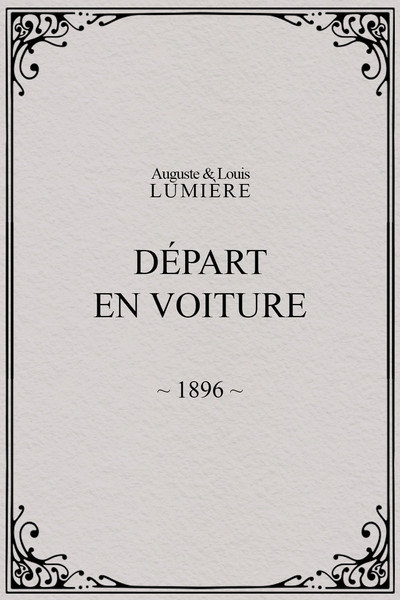 Póster de Départ en voiture