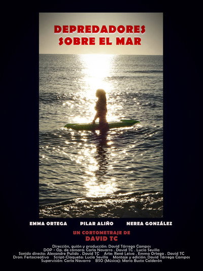 Póster de Depredadores sobre el mar