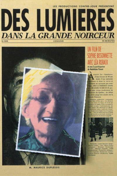 Póster de Des lumières dans la grande noirceur