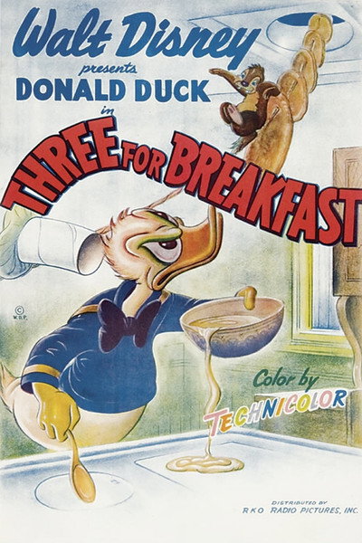 Póster de Desayuno para tres