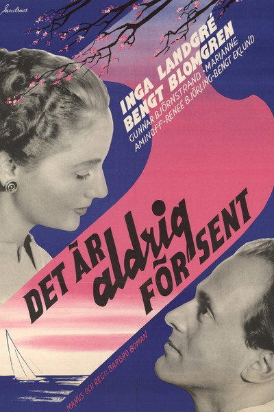 Póster de Det är aldrig för sent