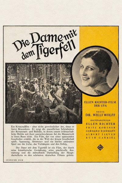 Póster de Die Dame mit dem Tigerfell