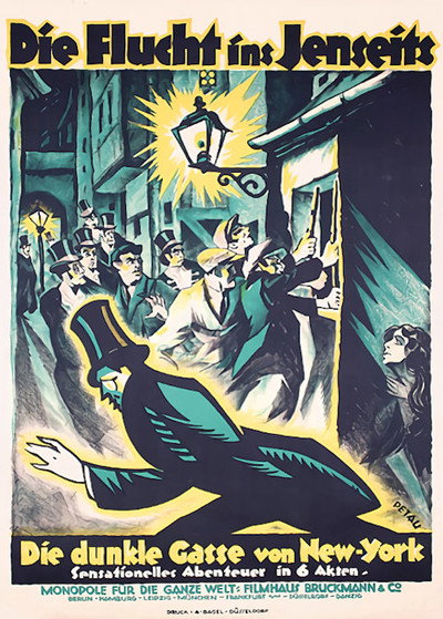 Póster de Die Flucht ins Jenseits oder: Die dunkle Gasse von New York