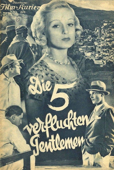 Póster de Die fünf verfluchten Gentlemen