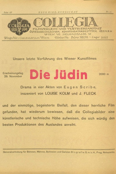 Póster de Die Jüdin