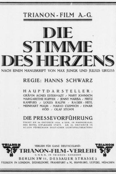 Póster de Die Stimme des Herzens