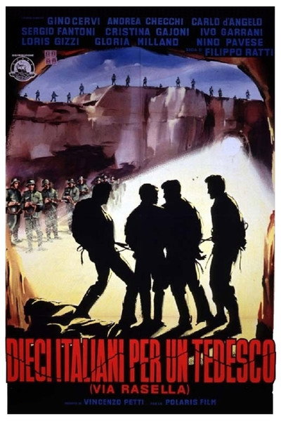 Póster de Dieci italiani per un tedesco (Via Rasella)