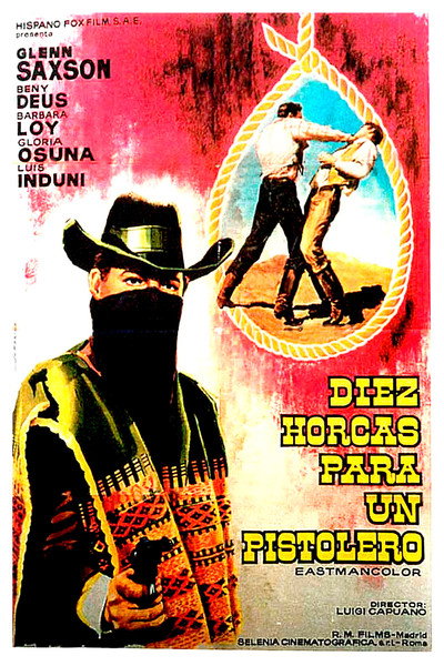 Póster de Diez horcas para un pistolero