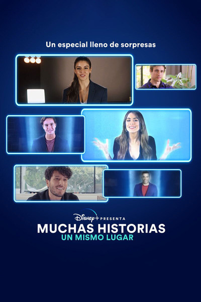 Póster de Disney+ presenta: Muchas historias, un mismo lugar