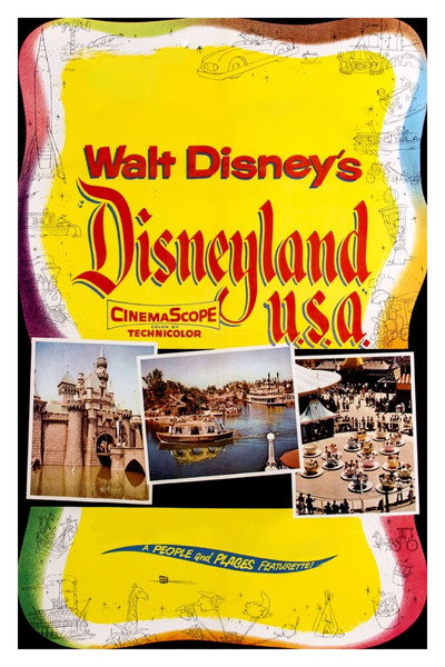 Póster de Disneylandia, este pequeño mundo de sueños